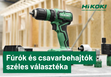 HiKOKI: Fúrók és csavarbehajtók széles választéka