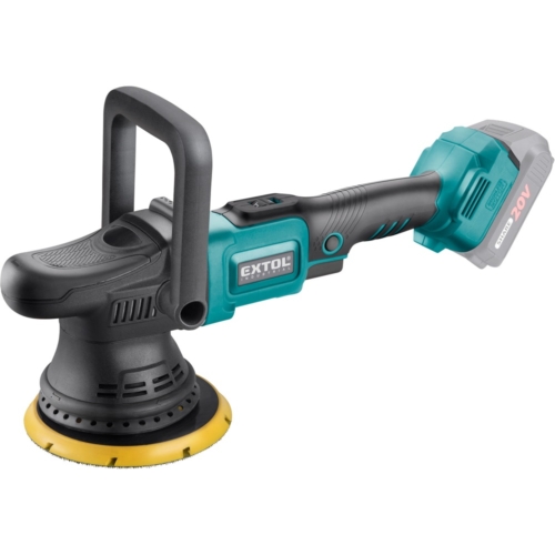 Extol akkus excenteres polírozógép, Share20V, 20V, Li-ion, szénkefe nélküli motor, 150 mm, AKKU és TÖLTŐ NÉLKÜL