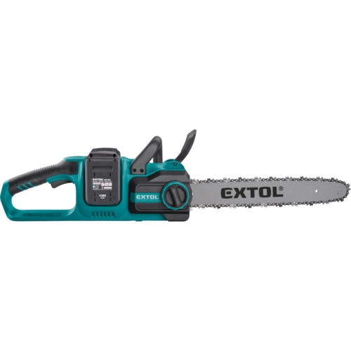 Extol akkus láncfűrészgép, Share20V, 20V, Li-ion, 400 mm, 2db 4000 mAh Li-ion akku, 1db töltő