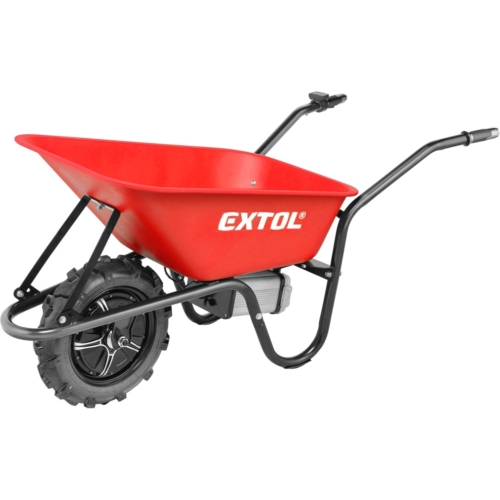 Extol akkus talicska, 40V, Li-ion, 1db akku, 1db töltő, 6000 mAh, max.150 kg, kefementes motor