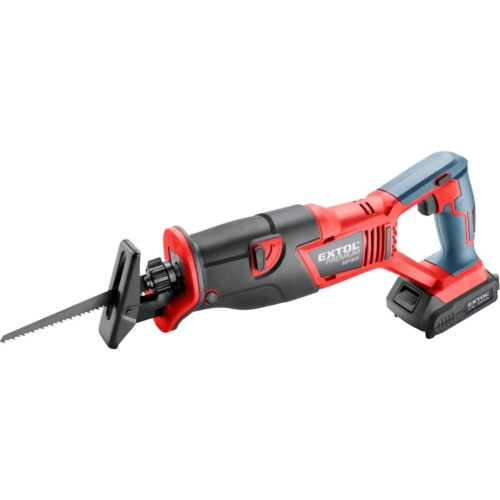 Extol akkus szablyafűrészgép, Share20V, 20V, Li-ion, 1db akku, 1db töltő, 2000 mAh, 0-3000 ford/perc