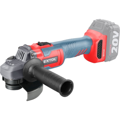 Extol akkus sarokcsiszológép, Share20V, 20V, Li-ion, szénkefe nélküli, 125mm, AKKU és TÖLTŐ NÉLKÜL!