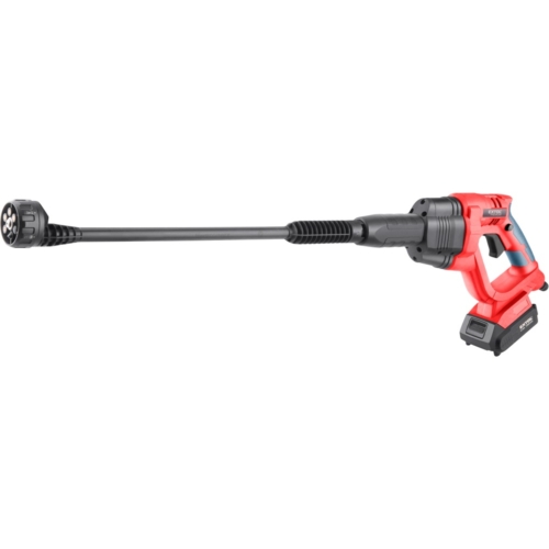 Extol akkus magasnyomású mosó, Share20V, 20V, Li-ion, 1db akku, 1db töltő, 2000 mAh, névl. nyomás: 22 Bar, max.120 liter/óra