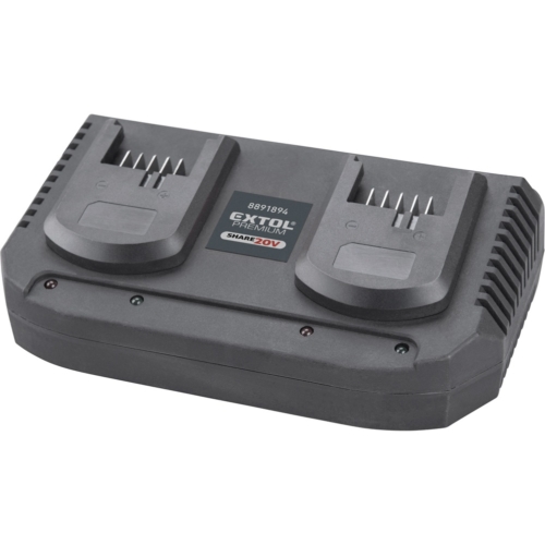 Extol akkutöltő, dupla, Share20V 2×3,5A