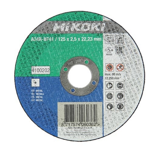 HIKOKI vágótárcsa fém 115x3 DPC MOQ:25db
