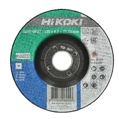 HIKOKI csiszolót. fém 125x6 DPC MOQ:10db
