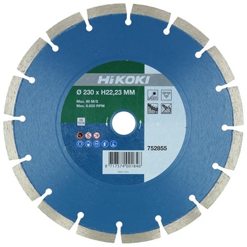 HIKOKI gyémántkorong 125x22,23 mm beton
