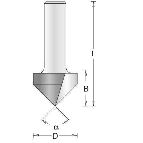 HIKOKI marófej 8*12,7X16 V-profil
