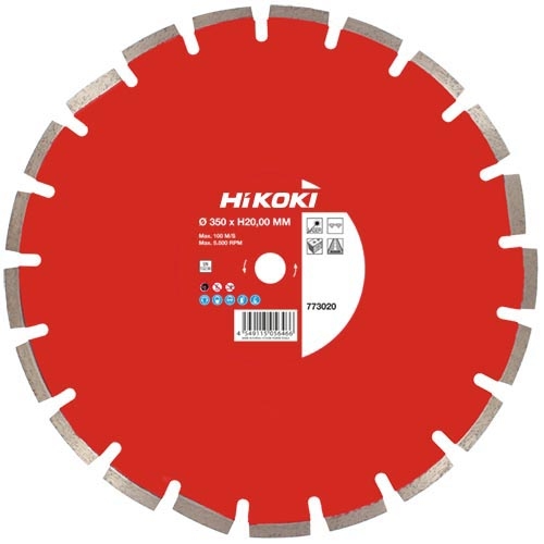 HIKOKI gyémántkorong 350x20x10 aszfalt