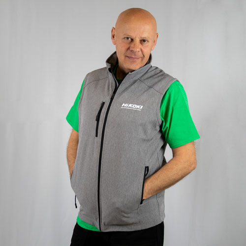 HIKOKI SoftShell mellény Marl Grey M