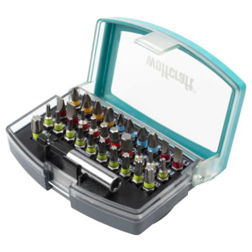 Bit-Box csavarozó bit készlet Solid, 32 részes: mágneses bittartó, SL/PH/PZ/Hex/T