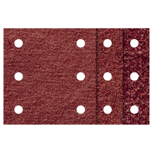10db tépőzáras csiszolólap korund K60,120,240 perforált 100x115mm