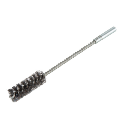 Drótspirál kefe acélszálas, S=6mm Ø28mm 90mm