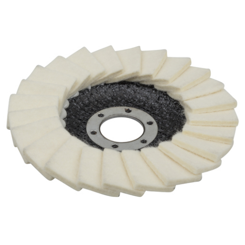 Lamellás filc csiszolókorong, Ø115x22.2mm, sarokcsiszolóhoz