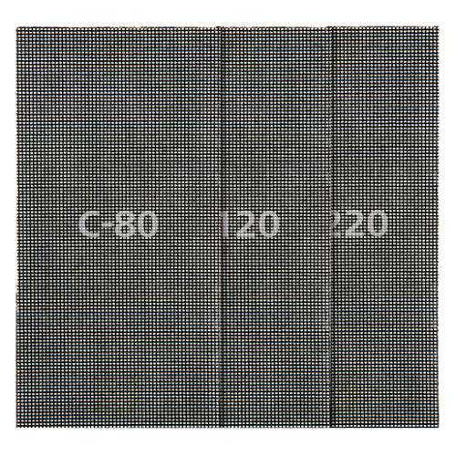 5db csiszolórács lap gipszkartonhoz és fához, tépőzáras, 93x190mm, SiC, K80,120,240