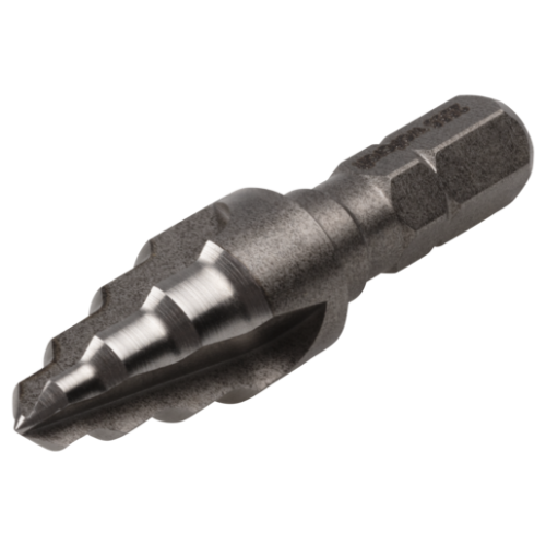 Lépcsős lemezfúró HSS , hatszögszárú, Ø6,8,10mm
