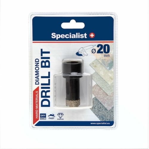 SPECIALIST+ M14 gyémánt fúrókorona sarokcsiszolóra - Ø20 mm