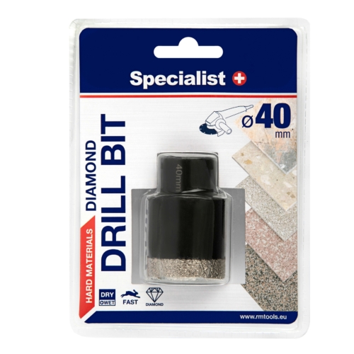 SPECIALIST+ M14 gyémánt fúrókorona sarokcsiszolóra - Ø40 mm