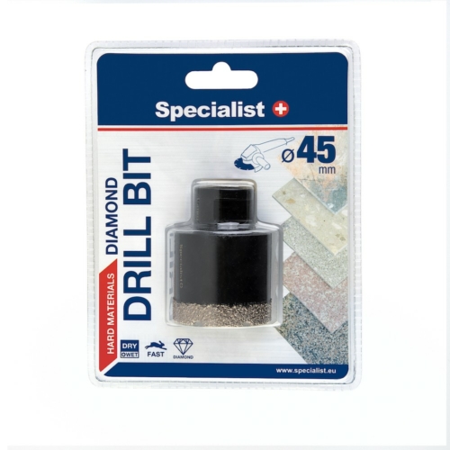 SPECIALIST+ M14 gyémánt fúrókorona sarokcsiszolóra - Ø45 mm
