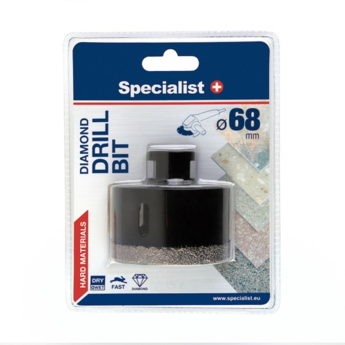 SPECIALIST+ M14 gyémánt fúrókorona sarokcsiszolóra - Ø68 mm
