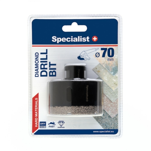SPECIALIST+ M14 gyémánt fúrókorona sarokcsiszolóra - Ø70 mm