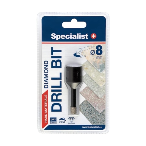 SPECIALIST+ M14 gyémánt fúrókorona sarokcsiszolóra - Ø8 mm