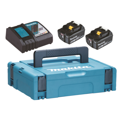 Makita 18V LXT ® Li-ion 2x6,0 Ah akku + DC18RC töltő készlet + MAKPAC