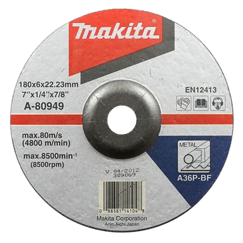 Makita csiszolótárcsa ACÉL 180x6mm A36P