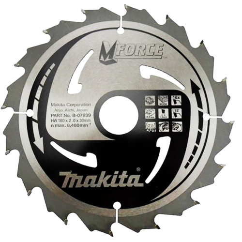 Makita körfűrészlap Mforce 180x30mm Z16
