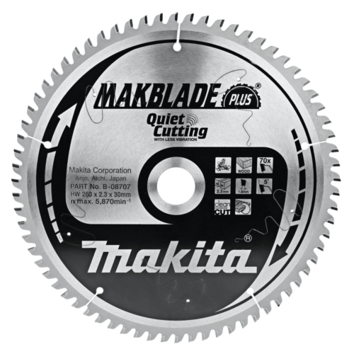 Makita körfűrészlap Makblade plus T.C.T, 305x30mm Z70