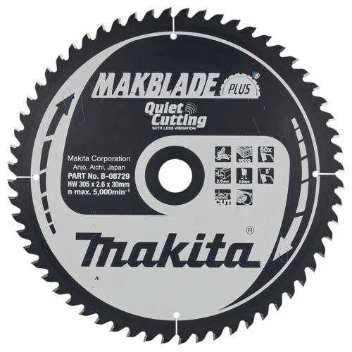 Makita körfűrészlap Makblade PLUS 305x30mm Z60