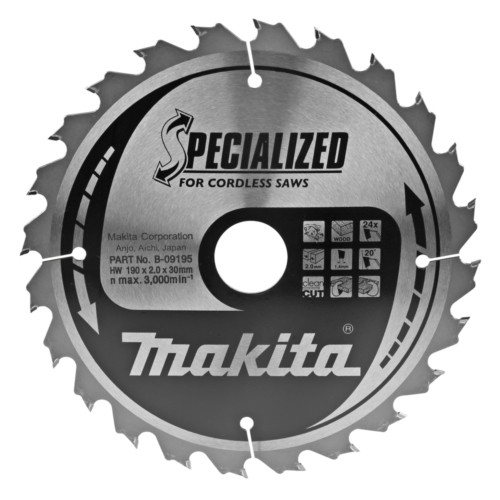 Makita körfűrészlap akkus T.C.T, 190x30mm Z24
