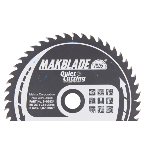 Makita körfűrészlap Makblade plus T.C.T, 260x30mm Z48