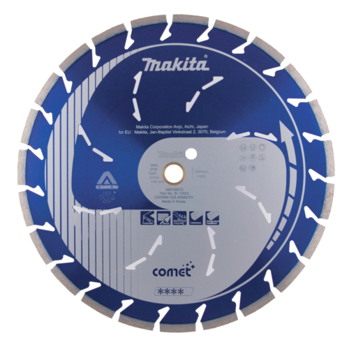 Makita 350mm gyémánttárcsa COMET 3DDG szegmentált, száraz&amp;vizes