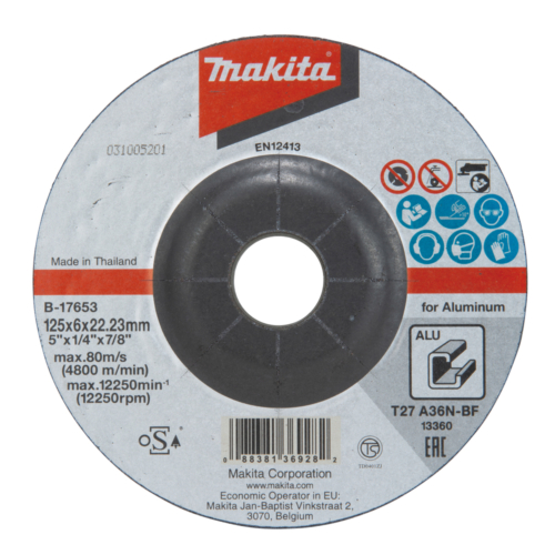 Makita csiszolótárcsa ALU 125x6mm A36N