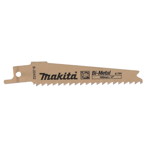 Makita 5db BiM orrfűrészlap SZÖGES FA, általános, TPI:6, L:100mm
