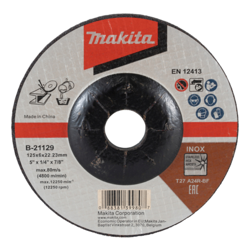 Makita csiszolótárcsa INOX 125x6mm A24R