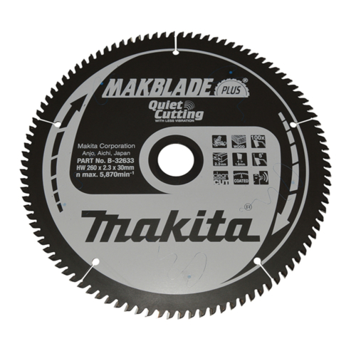 Makita körfűrészlap Makblade plus 260x30 mm Z100