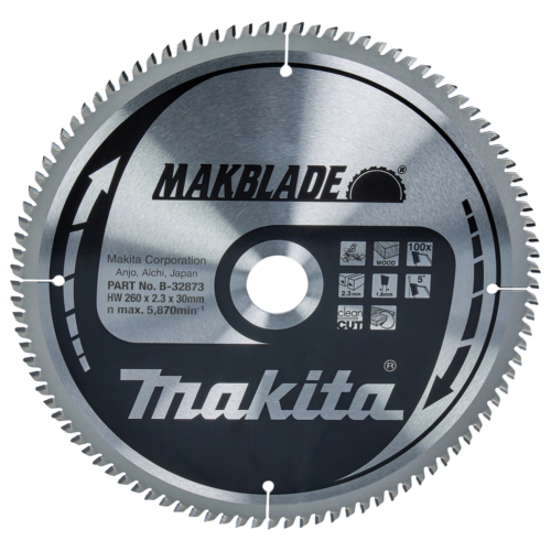 Makita körfűrészlap Makblade 260x30 mm Z100