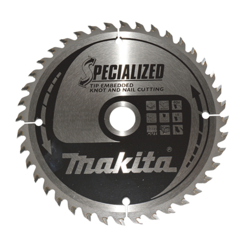 Makita körfűrészlap SZÖG, CSOMÓSFA 165x20 mm Z40