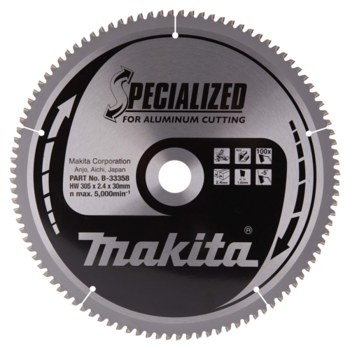 Makita körfűrészlap 305x30 mm Z100 ALU