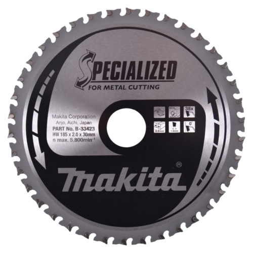 Makita körfűrészlap 185x30 mm Z38 FÉM