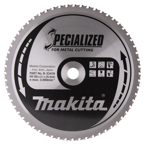 Makita körfűrészlap 305x25,4 mm Z60 FÉM