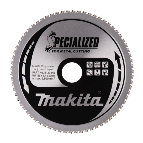 Makita Körfűrészlap 185x30mm Z70 FÉM