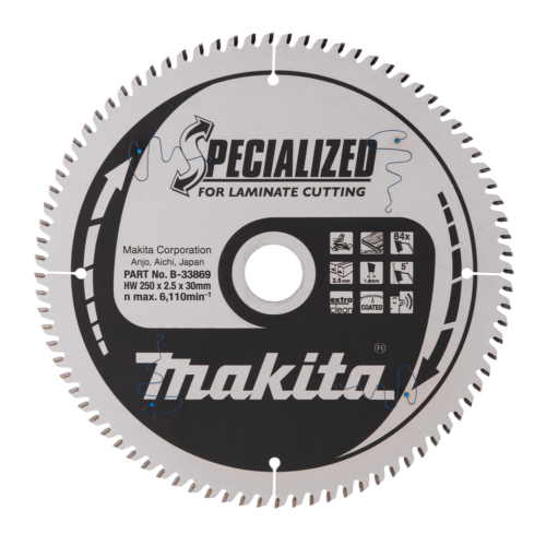 Makita körfűrészlap LAMINÁLT 250x30 Z84