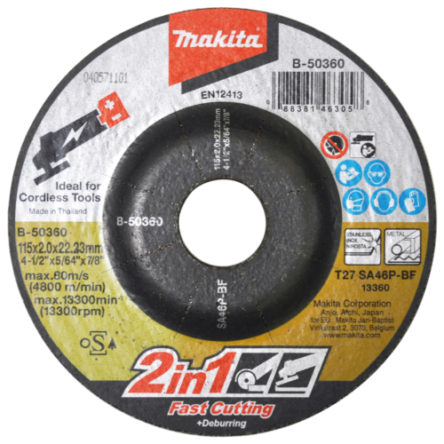 Makita vágó és csiszolótárcsa INOX 115x2mm