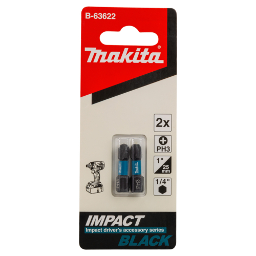 Makita impact BLACK csavarbehajtó bit PH3 25mm
