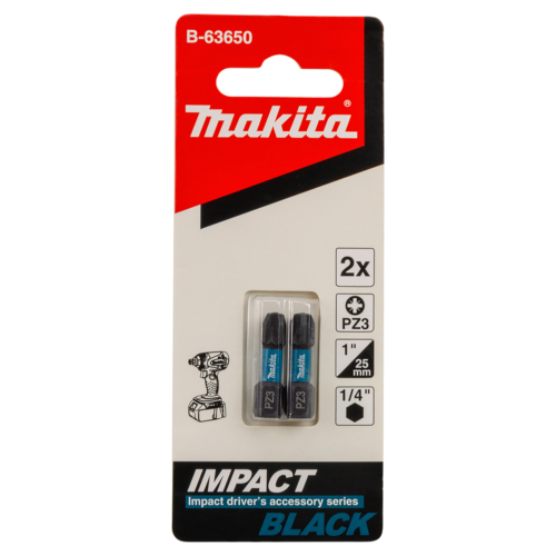 Makita impact BLACK csavarbehajtó bit PZ3 25mm