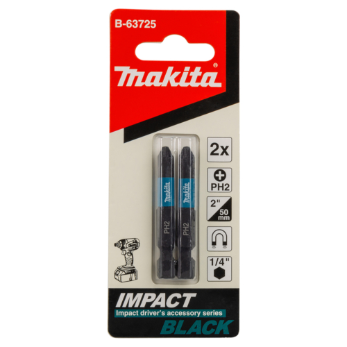 Makita impact BLACK csavarbehajtó bit PH2 50mm