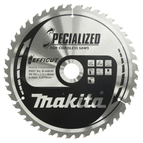 Makita EFFICUT körfűrészlap 260x30 mm Z45 FA